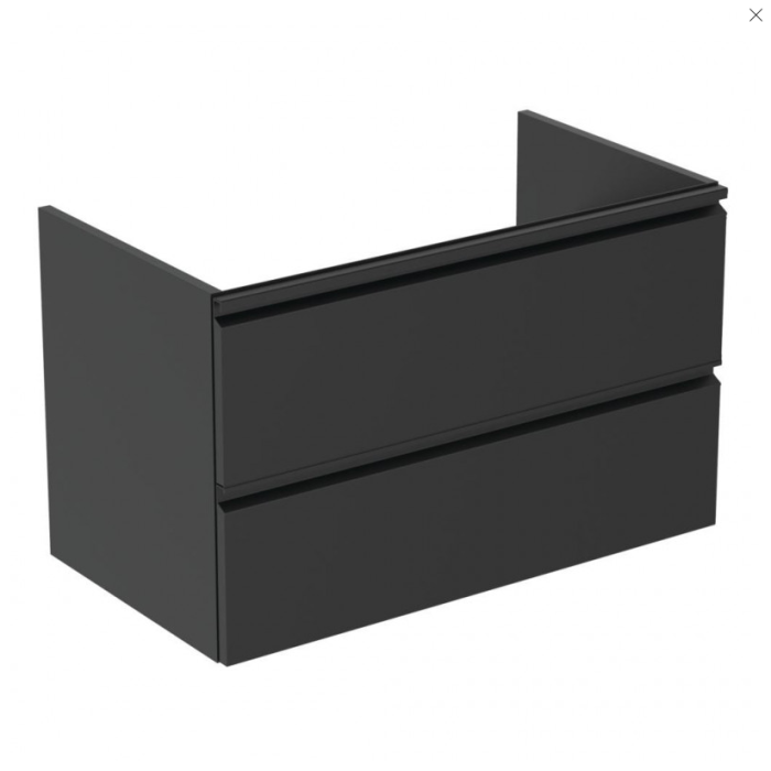 Pakabināma vannas skapītis IDEAL STANDARD Tesi, melns matēts 80 cm, T0051ZT