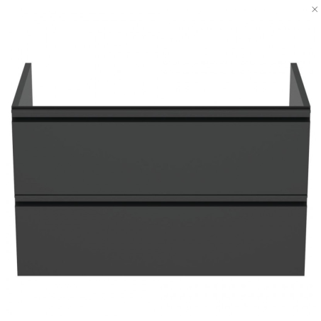Hanging bathroom cabinet IDEAL STANDARD Tesi, matte black 80 cm, T0051ZT