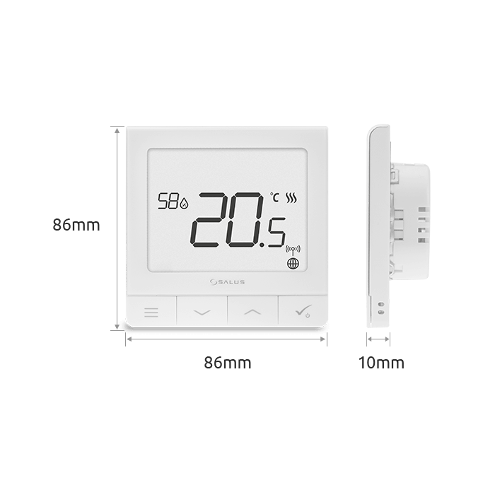 Built-in programmable room thermostats SALUS Smart Home system Quantum, SQ610