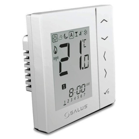 Built-in programmable room thermostats SALUS white, VS30W
