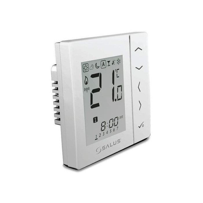 Built-in programmable room thermostats SALUS white, VS30W