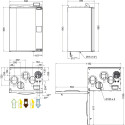 Rekuperatoru SYSTEMAIR Save VTR 250/b R/L (1000 W)