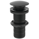 Bottom valve Click Clack IDEAL STANDARD without overflow, black-matt