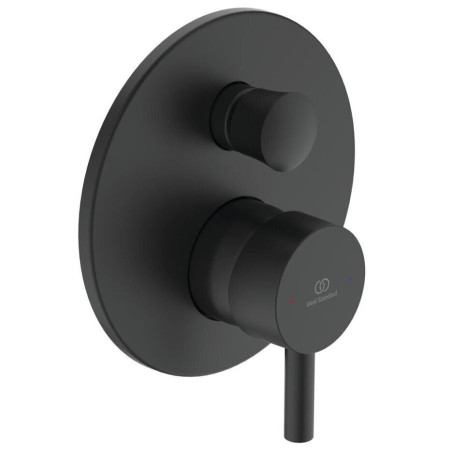 Ideal Standard Ceratherm 100 concealed shower system, matte black, BD193XG
