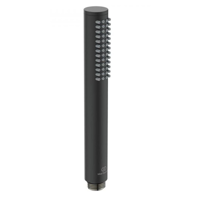 Potinkinā termostatiska dušas sistēma IDEALUS STANDARTS Ceratherm C100, ar 200 mm caseus galviņu, melna matēta, KCT20XG