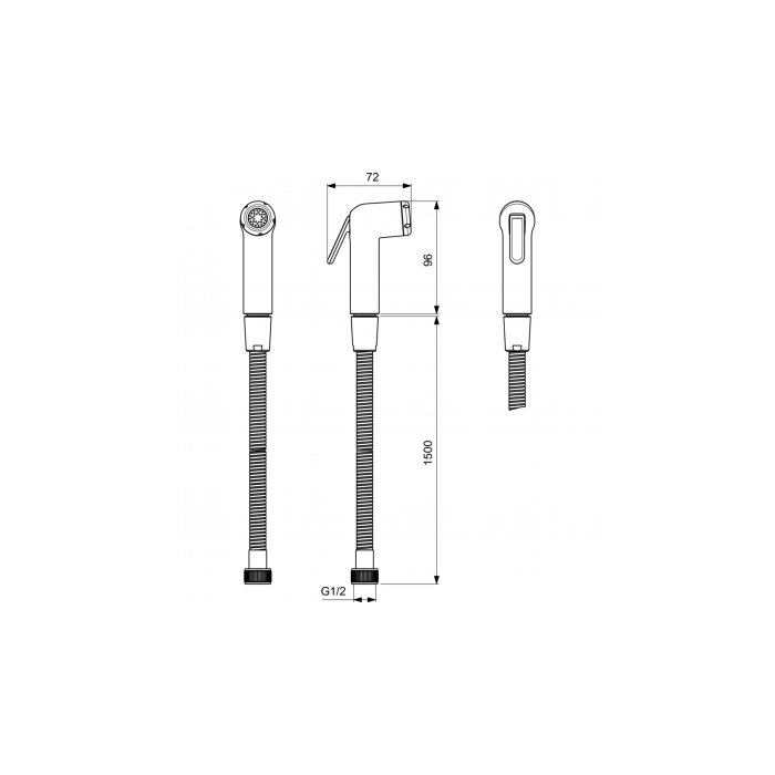 Смеситель для душа с прогрессивным управлением IDEAL STANDARD, хром