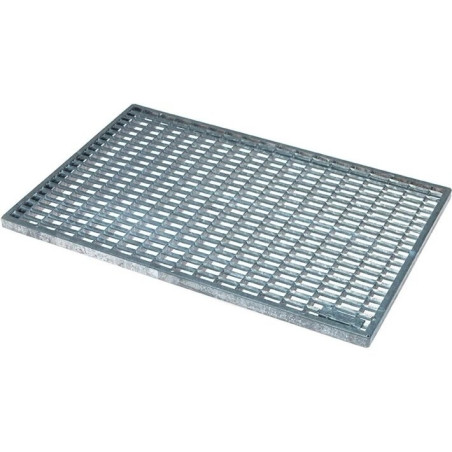 ACO Vario galvanized steel shoe cleaning grates 9 x 31 mm tincture 1000 x 500 mm, 01209
