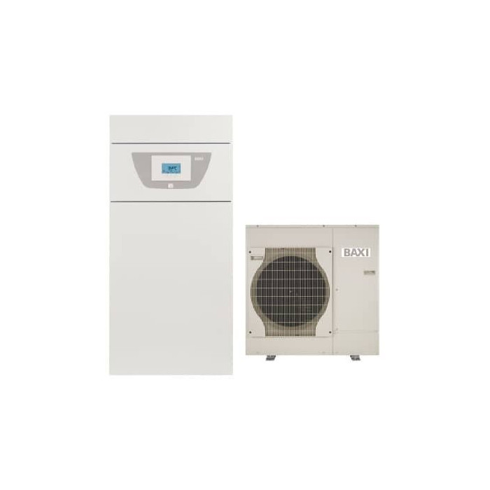 Air-water heat pump 4.5 kW BAXI PBS-i 4.5 MR E FS2 with integrated 180 l boiler, single