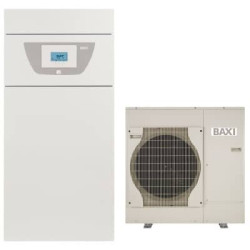 Air-water heat pump 11 kW BAXI PBS-i 11 MR E FS2 with integrated 180 l boiler, single phase