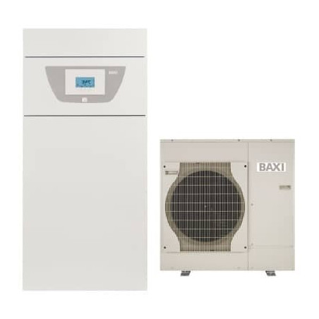 Siltuma sūknis gaiss - ūdens 16 kW BAXI PBS-i 16 TR E FS2 ar integrētu 180 l katlu, trifāzu