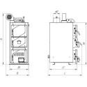 Solid fuel boiler TERMEK Duo Uni 12 kW