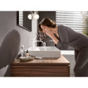 Izlietnes jaucējkrāns ar apakšējo vārstu HANSGROHE Vivenis 110, balts-matēts, 75020700