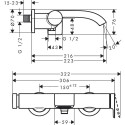 Vannas jaucējkrāns HANSGROHE Vivenis, hroms, 75420000