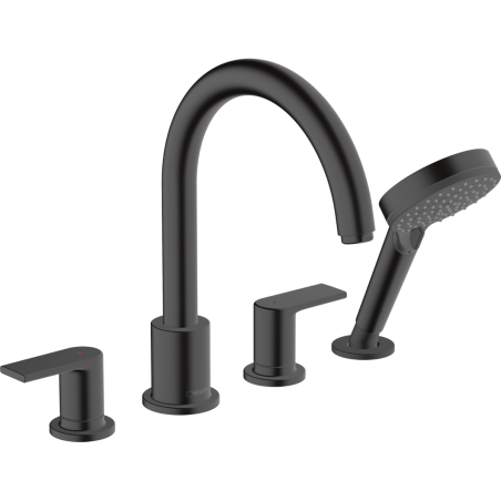 Смеситель для ванной HANSGROHE Vernis Shape черный матовый, 71459670