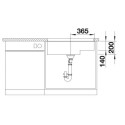 Under-counter sink BLANCO SUBLINE 700-U Level