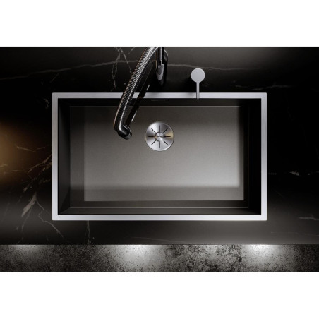 BLANCO Zerox 700-IF stainless steel sink, Dark steel