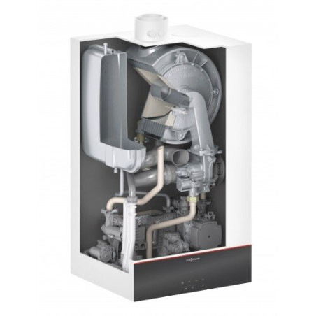 Gas condensing boiler VIESSMANN Vitodens 100-W, 3.2-25.0 kW Combi with instantaneous water heating, Z022866