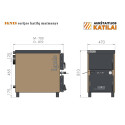 Solid fuel boiler-stove AUKŠTAITIJOS KATILAI 15 kW, D