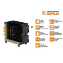 Solid fuel boiler-stove AUKŠTAITIJOS KATILAI 15 kW, D