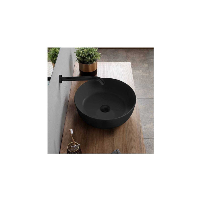 SCARABEO Glam sink-bowl 390 mm, black-matt