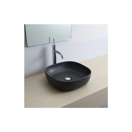 SCARABEO Glam sink-bowl 400 x 400 mm, black-matt