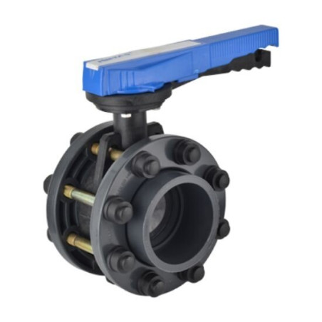 Valve with flange adapters PVC-U PİMTAŞ 160 (PN10), water-resistant