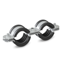 Metāla divkāršais turētājs ar trokšņu slāpēšanas ieliktni NICZUK METALL 1"" (31-34 mm), M8