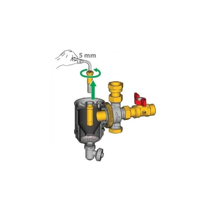 Магнитный грязеотделитель с сепаратором GIACOMINI 1"", R146CX005