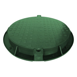 Plastic drainage / drainage well cover 780 PE (green)