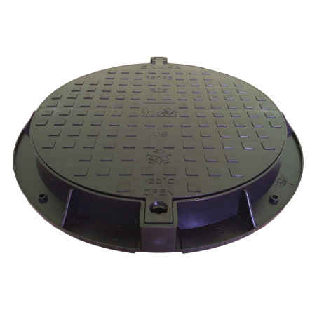 Plastic drainage / melioration well cover 780 PE (black)