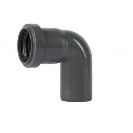 WAVIN Optima 40 x 90° gray internal sewage elbow