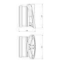 Sewer discharge valve/cap DN 200
