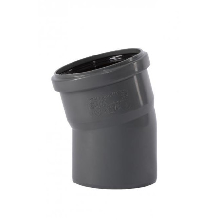 WAVIN Optima 110 x 15° gray indoor sewage elbow