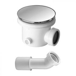 Siphon for shower tray OMNIRES CGS, chrome feather