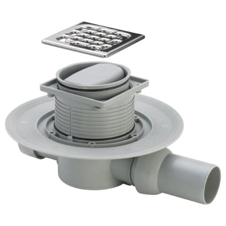 Horizontal trap VIEGA with a "dry" siphon