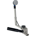 Overflow bath siphon GEBERIT, chrome cover