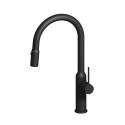 Kitchen (sink) faucet with pull-out hose, black matte