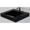 Sink mounted on the VITRAZ 610 x 559 mm furniture, black marble