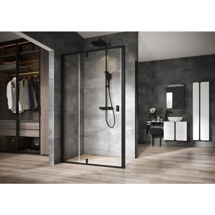 Mirror RAVAK STRIP I 500x700 black LED lights