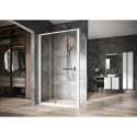 Mirror RAVAK STRIP I 600x700 black LED lights