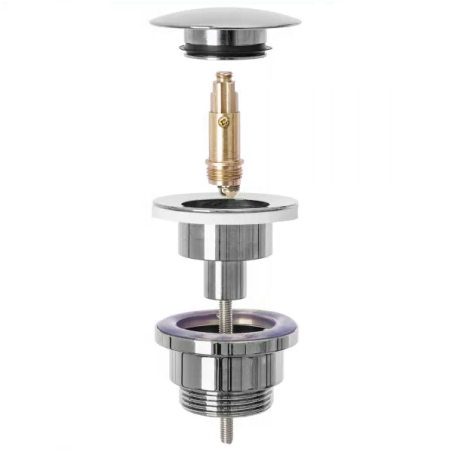 Luxury Click Clack universal drain valve, chrome