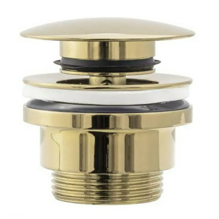 Dugno vārsts LUXURY Click Clack universāls, zelta