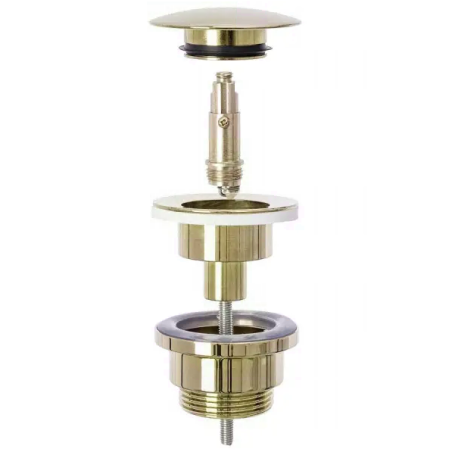 Dugno vārsts LUXURY Click Clack universāls, zelta