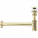 Luxury P1 universal Click Clack sink siphon drain valve set, gold