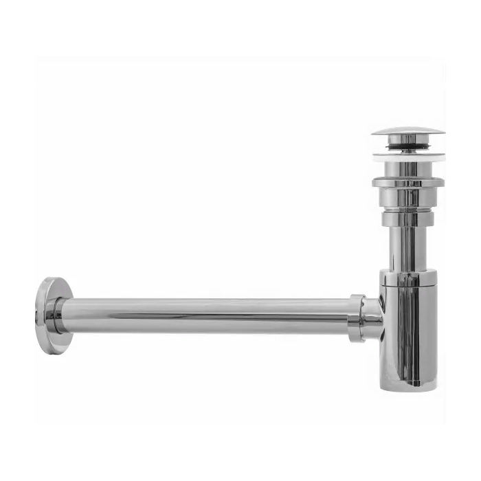 Luxury P1 universal Click Clack sink siphon set, chrome-plated