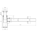 Luxury P1 universal Click Clack sink siphon set, chrome-plated