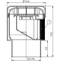 Drainage siphon with removable mesh HL 110 mm