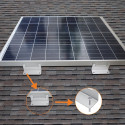 Z sets for mounting solar panels on flat roofs