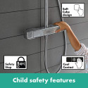 Термостатическая система дождевого душа HANSGROHE Croma E Showerpipe 280 1 jet, 27630000