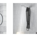 Shower panel MEPAshower Black-Al 717 with thermostatic mixer